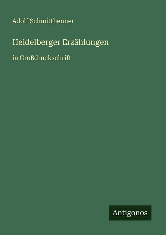 Produktbild: Heidelberger Erz&auml;hlungen