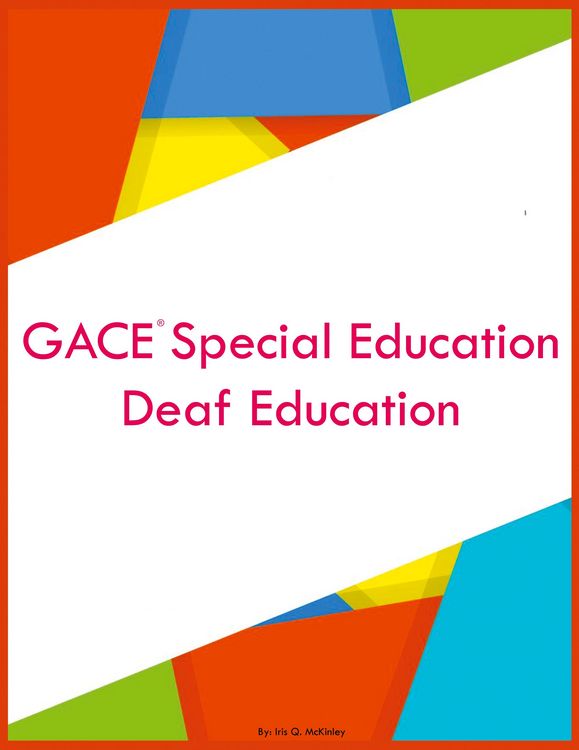Produktbild: GACE Special Education Deaf Education