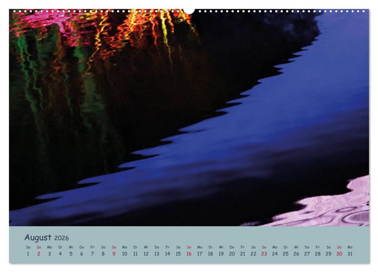 Produktbild: Leuchtfarben (Wandkalender 2026 DIN A2 quer), CALVENDO Monatskalender