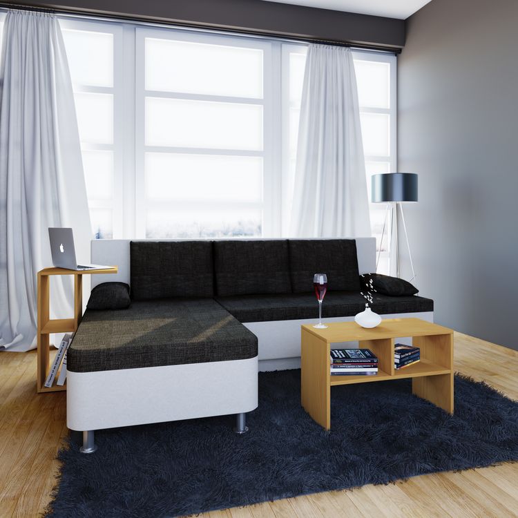 Produktbild: Holz Beistelltisch Couchtisch Sofatisch Nachto