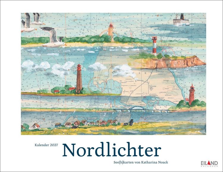 Produktbild: Nordlichter - See(h)karten Kalender 2027