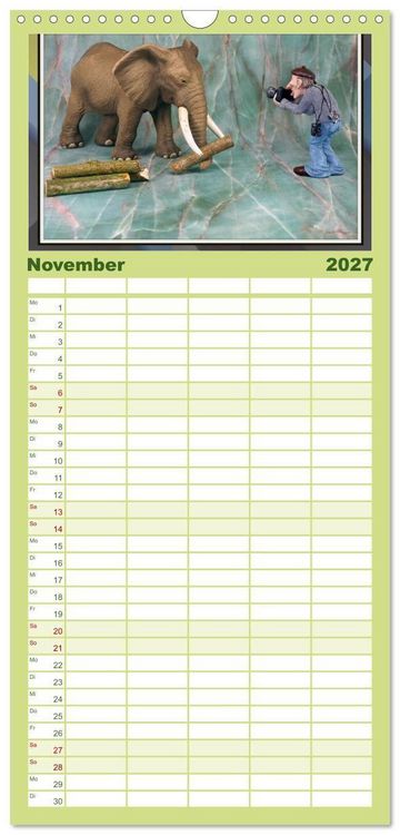 Produktbild: Familienplaner 2027 - Fotograf auf Pirsch - ein Kinderkalender mit 5 Spalten (Wandkalender, 21 x 45 cm) CALVENDO