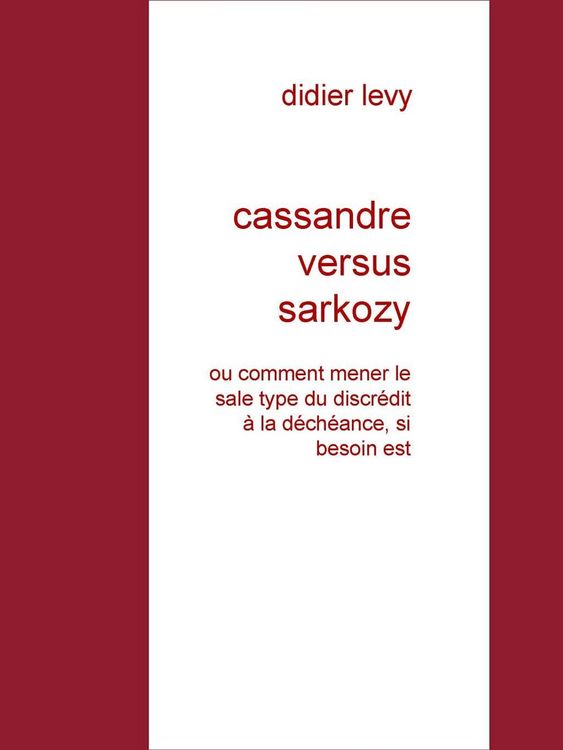 Produktbild: Cassandre versus sarkozy
