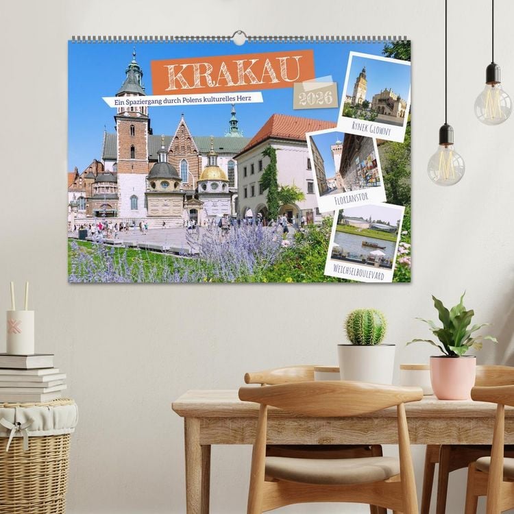 Produktbild: Krakau. Ein Spaziergang durch Polens kulturelles Herz (Wandkalender 2026 DIN A2 quer), CALVENDO Monatskalender