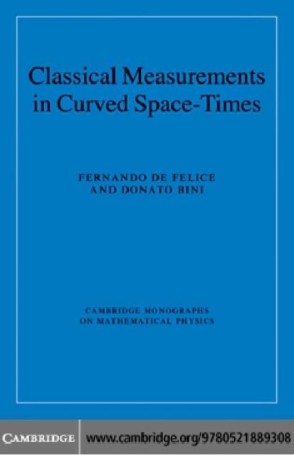 Produktbild: Classical Measurements in Curved Space-Times