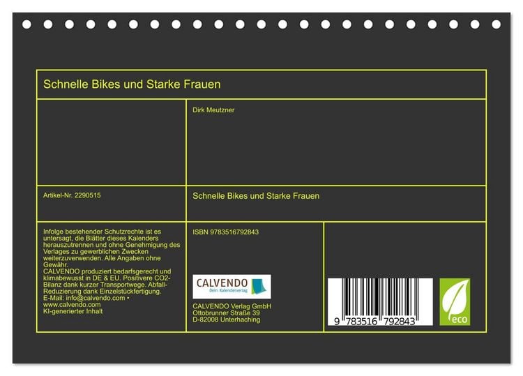 Produktbild: Schnelle Bikes und Starke Frauen (Tischkalender 2027 DIN A5 quer), CALVENDO Monatskalender