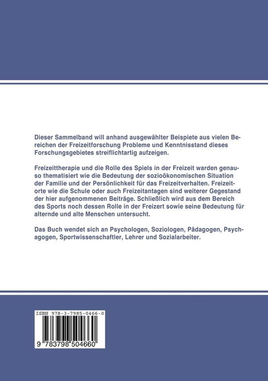Produktbild: Aktuelle Beitr&auml;ge zur Freizeitforschung