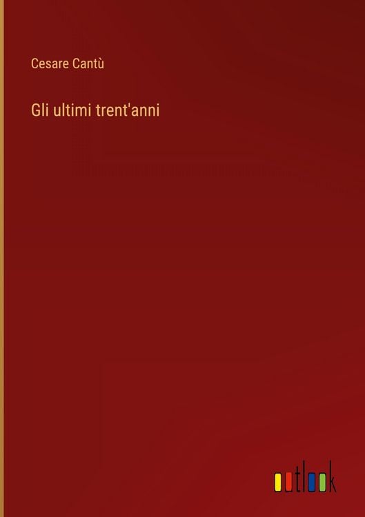 Produktbild: Gli ultimi trent'anni