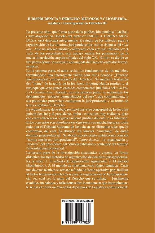 Produktbild: JURISPRUDENCIA Y DERECHO, M&Eacute;TODO Y CLIOMETR&Iacute;A. An&aacute;lisis e investigaci&oacute;n en Derecho III