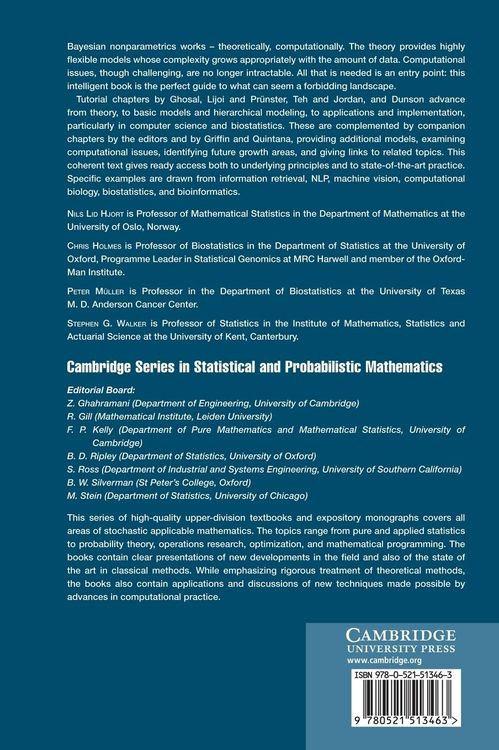 Produktbild: Bayesian Nonparametrics