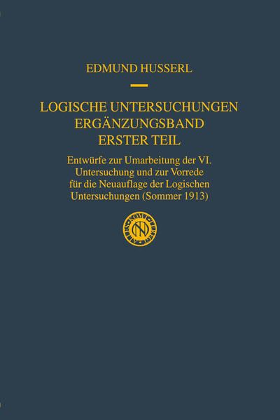 Produktbild: Logische Untersuchungen Erg&auml;nzungsband Erster Teil