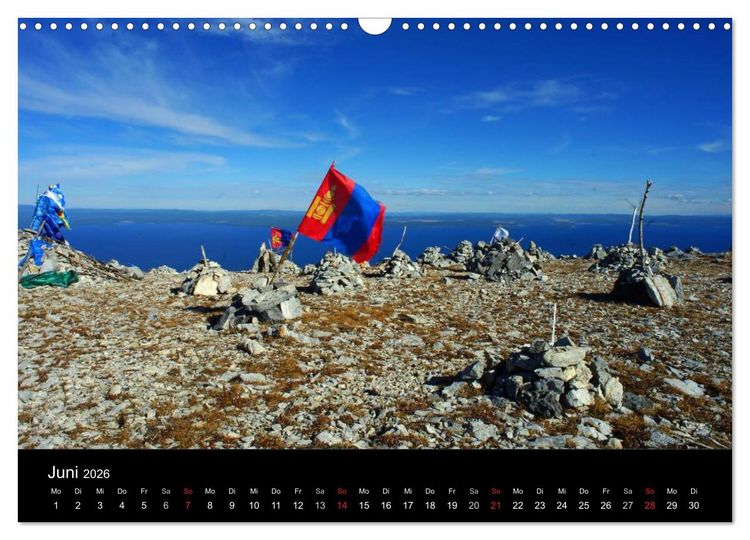 Produktbild: Einsame Mongolei (Wandkalender 2026 DIN A3 quer), CALVENDO Monatskalender