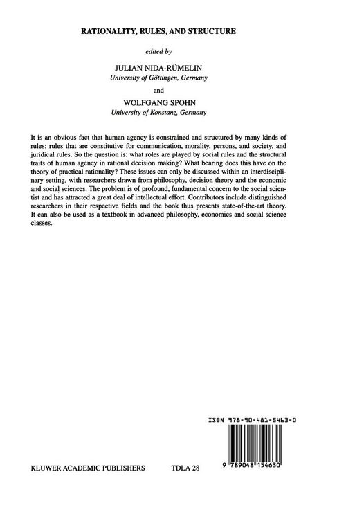 Produktbild: Rationality, Rules, and Structure
