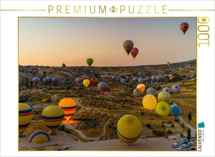 Produktbild: CALVENDO Puzzle Ballonfahrt im Morgengrauen | 1000 Teile Lege-Gr&ouml;&szlig;e 64x48cm Foto-Puzzle f&uuml;r gl&uuml;ckliche Stunden