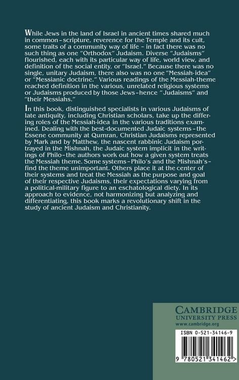Produktbild: Judaisms and Their Messiahs at the Turn of the Christian Era