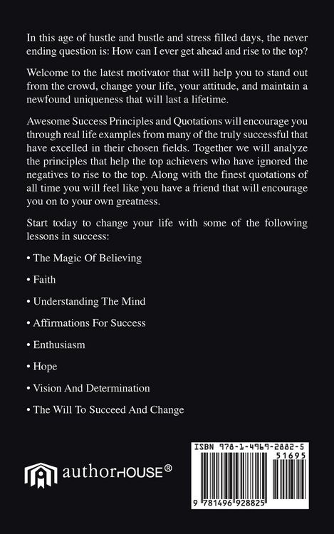 Produktbild: Awesome Success Principles and Quotations