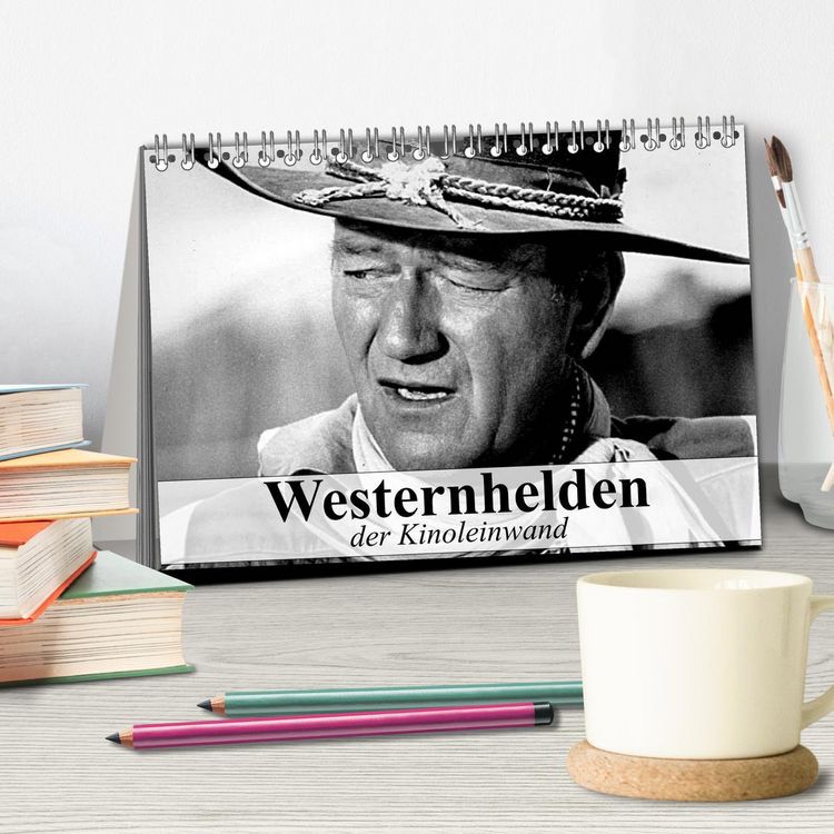 Produktbild: Westernhelden der Kinoleinwand (Tischkalender 2026 DIN A5 quer), CALVENDO Monatskalender