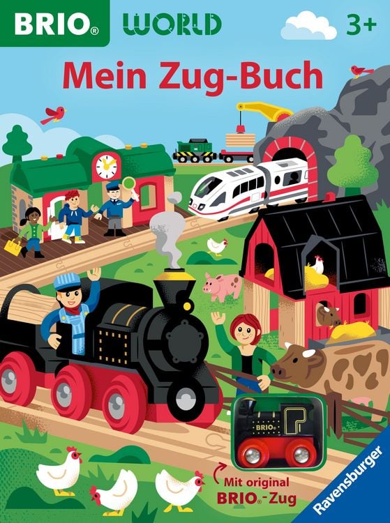 Produktbild: BRIO World: Mein Zug-Buch - Gro&szlig;es Vorlese-Spielbuch mit original BRIO-Zug und Gleisspuren auf jeder Seite