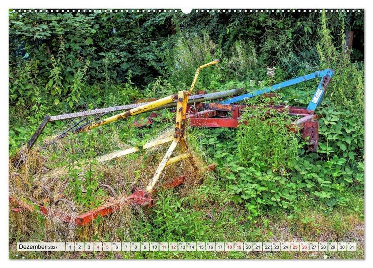 Produktbild: Landmaschinen im Dornr&ouml;schenschlaf (hochwertiger Premium Wandkalender 2027 DIN A2 quer), Kunstdruck in Hochglanz