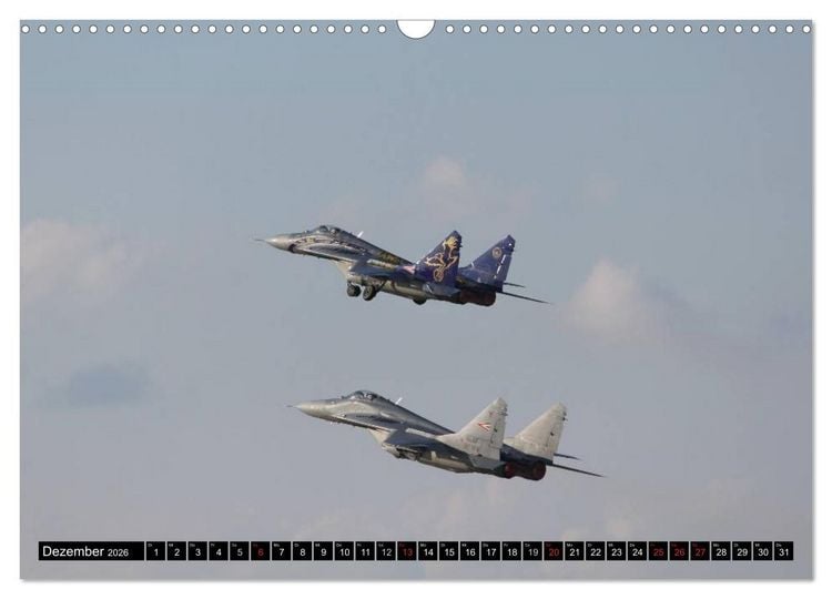 Produktbild: Augenblicke in der Luft: MiG-29 Fulcrum (Wandkalender 2026 DIN A3 quer), CALVENDO Monatskalender