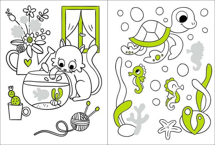 Produktbild: Mein Malbuch mit Glitzerstickern - Tiere