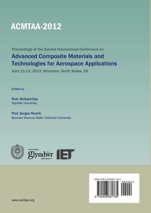 Produktbild: Advanced Composite Materials and Technologies for Aerospace Applications