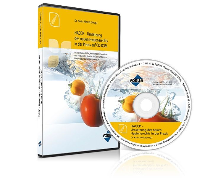 Produktbild: HACCP - Umsetzung des neuen Hygienerechts in der Praxis auf CD-ROM