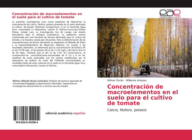 Produktbild: Concentraci&oacute;n de macroelementos en el suelo para el cultivo de tomate