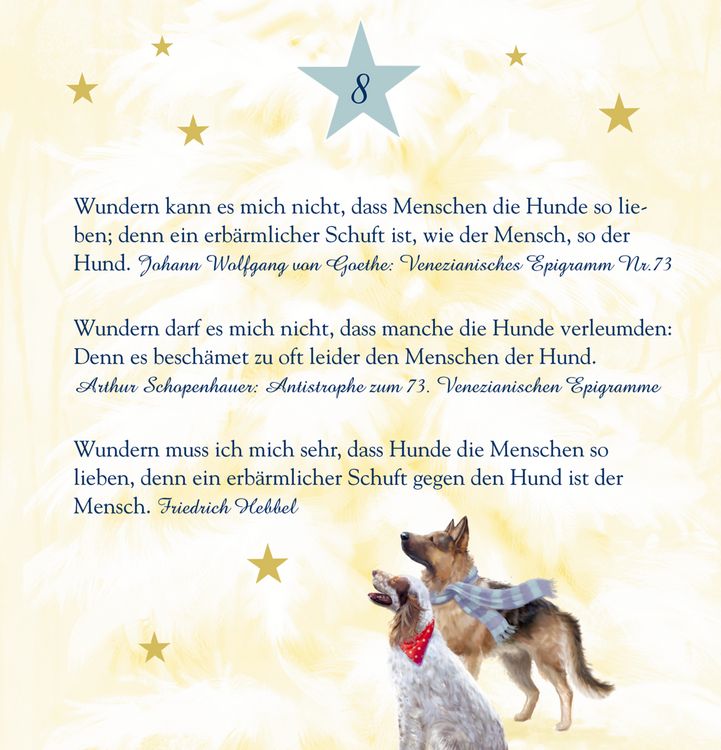 Produktbild: Zettel-Adventskalender - Weihnachten auf vier Pfoten