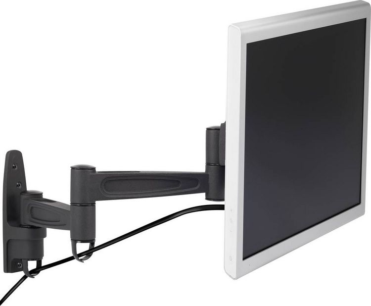 Produktbild: SpeaKa Professional TV-Wandhalterung 33,0 cm (13") - 68,6 cm (27") Neigbar, Schwenkbar, Rotierbar, Ausziehbar Mit Verriegelungsmechanismus