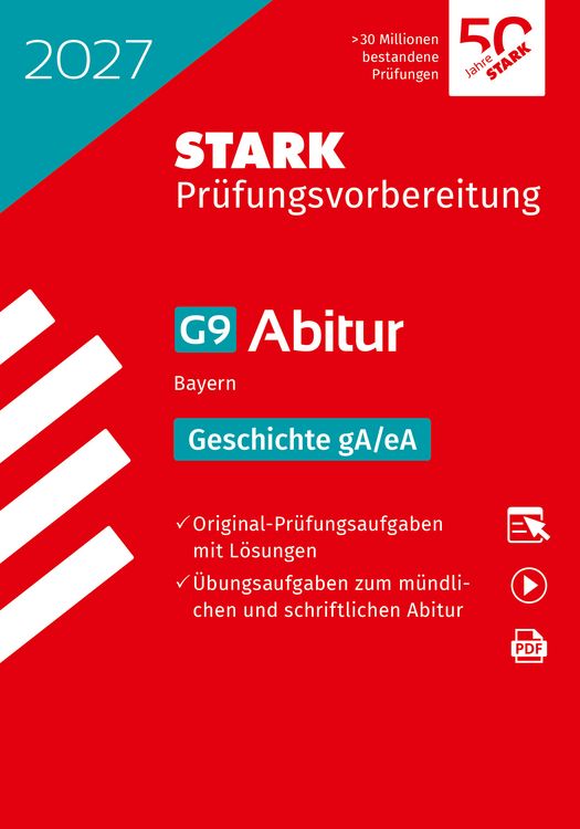 Produktbild: STARK Geschichte gA/eA - Abitur 2027 Bayern - Pr&uuml;fungsvorbereitung