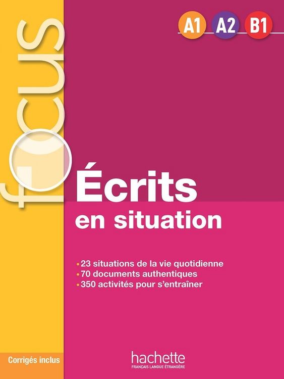 Produktbild: Ecrits en situation - Livre & corriges (A1-B1)