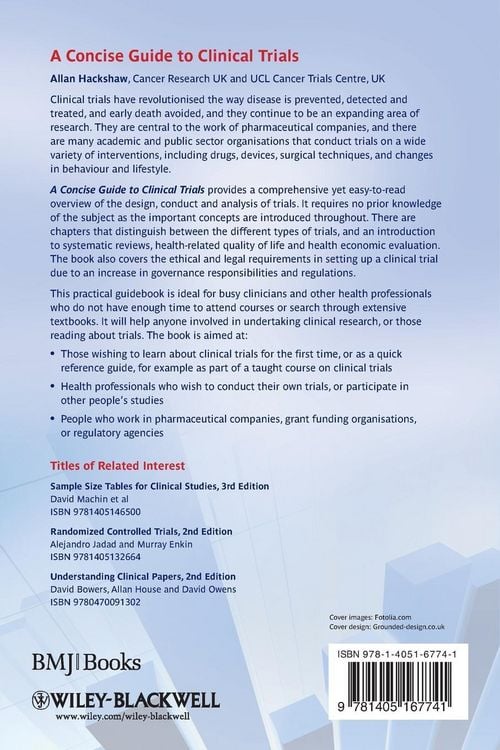 Produktbild: A Concise Guide to Clinical Trials