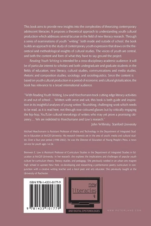 Produktbild: Reading Youth Writing