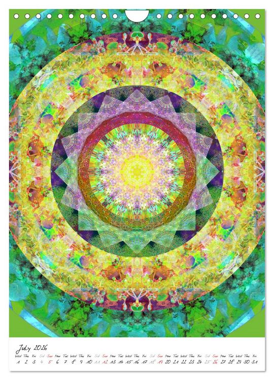 Produktbild: MANDALA COMPOSITIONS (Wall Calendar 2026 DIN A4 portrait), CALVENDO 12 Month Wall Calendar