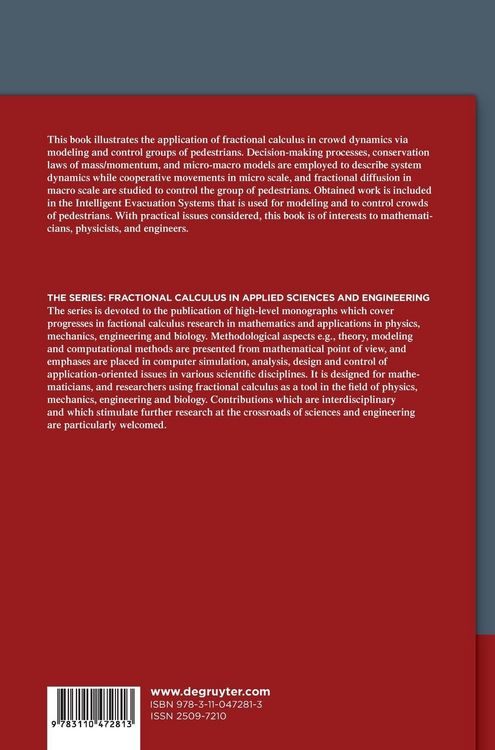 Produktbild: Fractional Order Crowd Dynamics