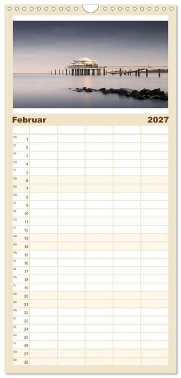Produktbild: Familienplaner 2027 - Schleswig-Holstein - Momente zwischen den Meeren mit 5 Spalten (Wandkalender, 21 x 45 cm) CALVENDO