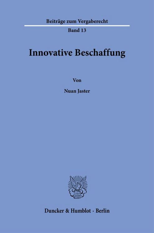Produktbild: Innovative Beschaffung