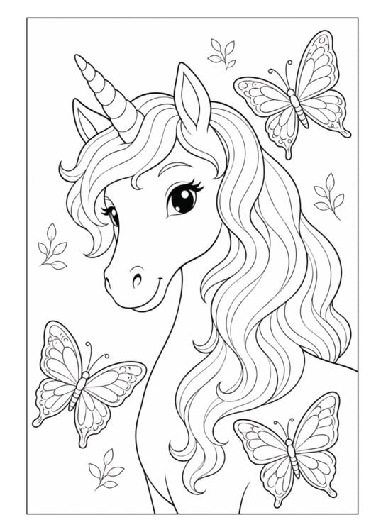 Produktbild: Einhorn Malbuch f&uuml;r M&auml;dchen von 6&ndash;8 Jahren mit 50 zauberhaften Ausmalbildern