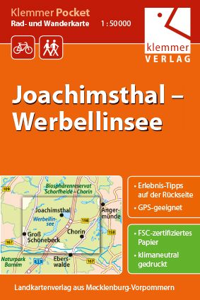 Produktbild: Klemmer Pocket Rad- und Wanderkarte Joachimsthal &ndash; Werbellinsee