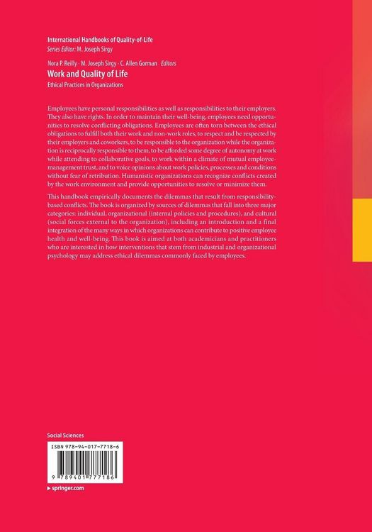 Produktbild: Work and Quality of Life