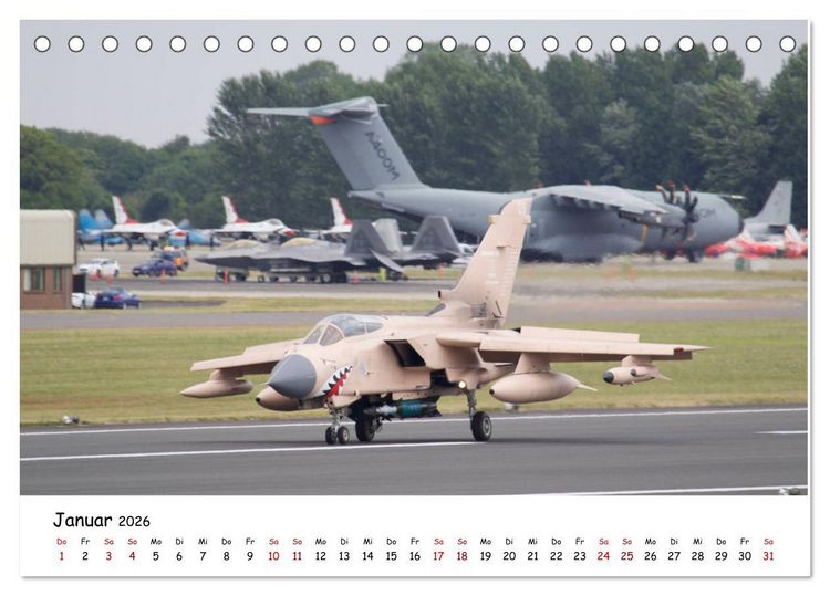Produktbild: Milit&auml;rjets Panavia Tornado (Tischkalender 2026 DIN A5 quer), CALVENDO Monatskalender