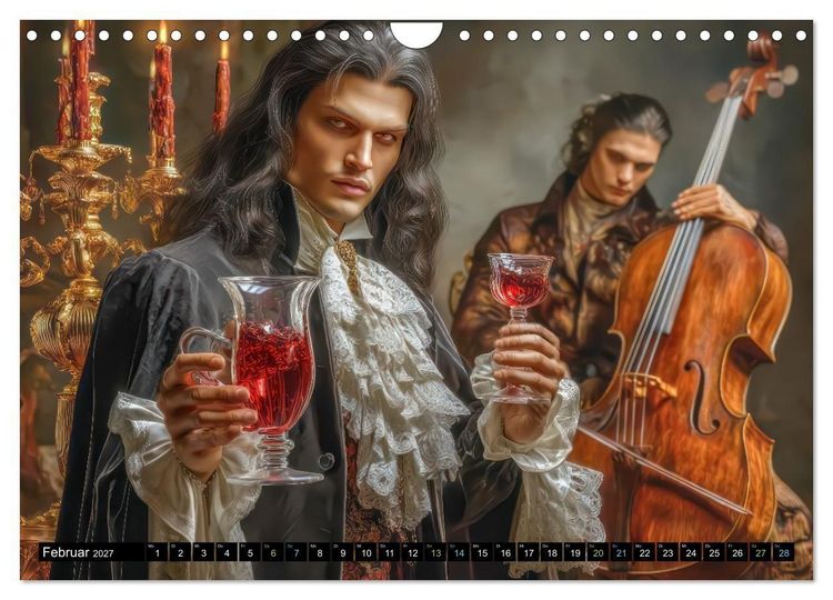 Produktbild: Vampire - Blutdurstige Nachtgestalten (Wandkalender 2027 DIN A4 quer), CALVENDO Monatskalender