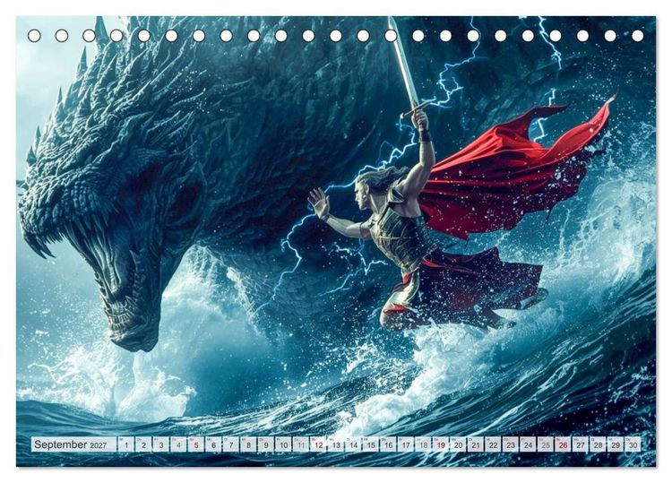 Produktbild: Perseus und Medusa (Tischkalender 2027 DIN A5 quer), CALVENDO Monatskalender