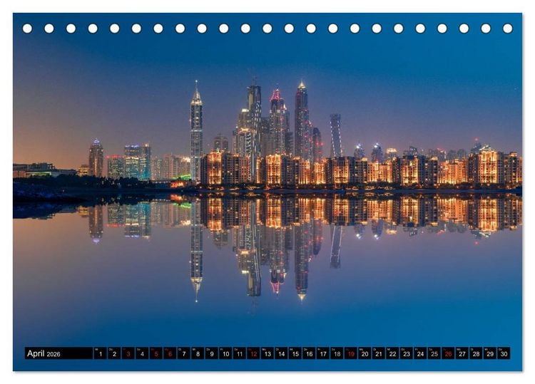 Produktbild: DUBAI - 2026 (Tischkalender 2026 DIN A5 quer), CALVENDO Monatskalender