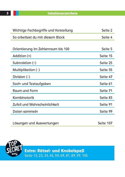 Produktbild: Die drei ??? Kids: Mein Matheblock 2. Klasse
