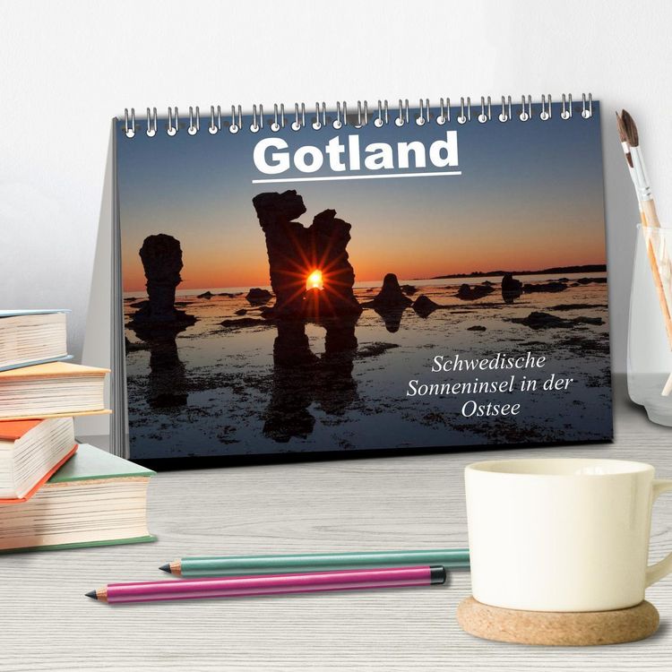 Produktbild: Gotland - Sonneninsel in der Ostsee (Tischkalender 2026 DIN A5 quer), CALVENDO Monatskalender