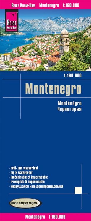 Produktbild: Reise Know-How Landkarte Montenegro (1:160.000)