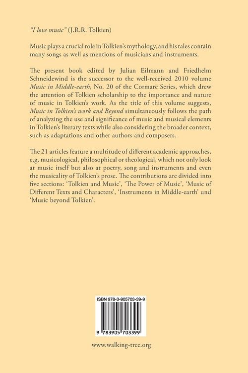 Produktbild: Music in Tolkien's Work and Beyond
