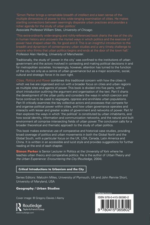 Produktbild: Cities, Politics & Power
